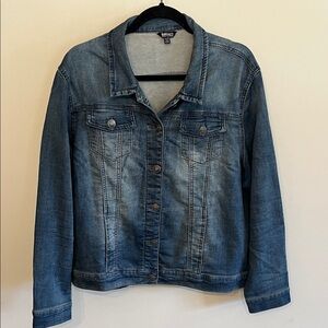 Mango - Giacca di jeans blu chiaro